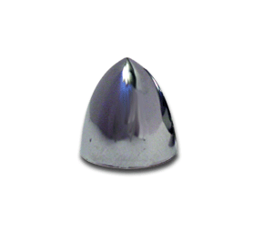 Single Chrome Bullet Top for Flag Pole